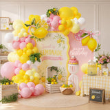 Pink Yellow Balloon Arch Kit | Lemonade Birthday, Baby Shower, Bridal Shower Decor