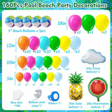 Tropical Hawaiian Balloon Arch Kit | Summer Beach Pool Garland, Luau Party Decor