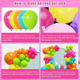 Tropical Rainbow Balloon Arch Kit | Hawaiian Summer Birthday Baby Shower Decor