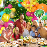 Tropical Balloon Arch Kit | Flamingo, Pineapple, Palm Tree Luau Garland