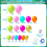Tropical Luau Balloon Arch Kit | Olive Green, Hot Pink, Orange, Gold Hawaiian Garland