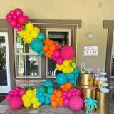 Tropical Balloon Arch Kit | Hawaiian Garland, Summer Party Decor