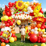 BBQ Baby Shower Balloon Arch Garland Kit | Pig, Beer Mug, Sunflower Balloons