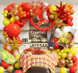 Crawfish Boil Balloon Arch Kit | Red, Yellow, Gold, Beer, Lemon Party Decor