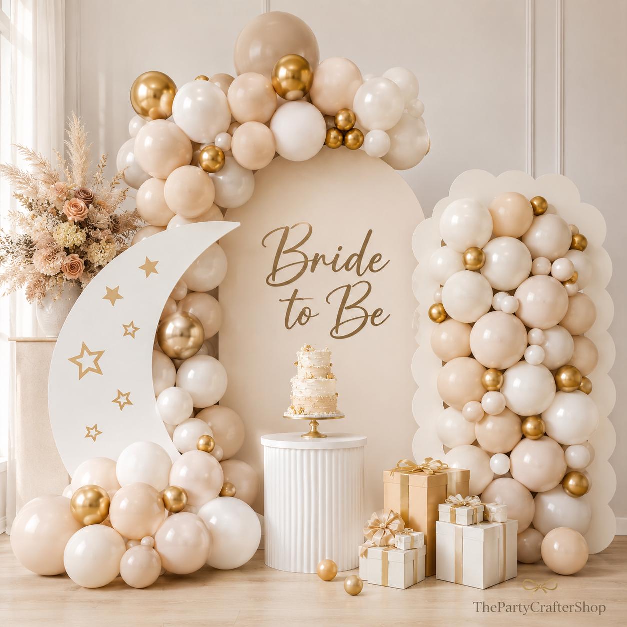White Gold Balloon Arch Kit | Boho Wedding, Baby Shower, Birthday Garland