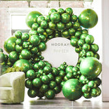 Metallic Green Balloon Arch Kit | 85pc Party Decor Set