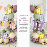 Wildflower Balloon Arch Kit | Pastel Floral Butterfly Garden Party Decor