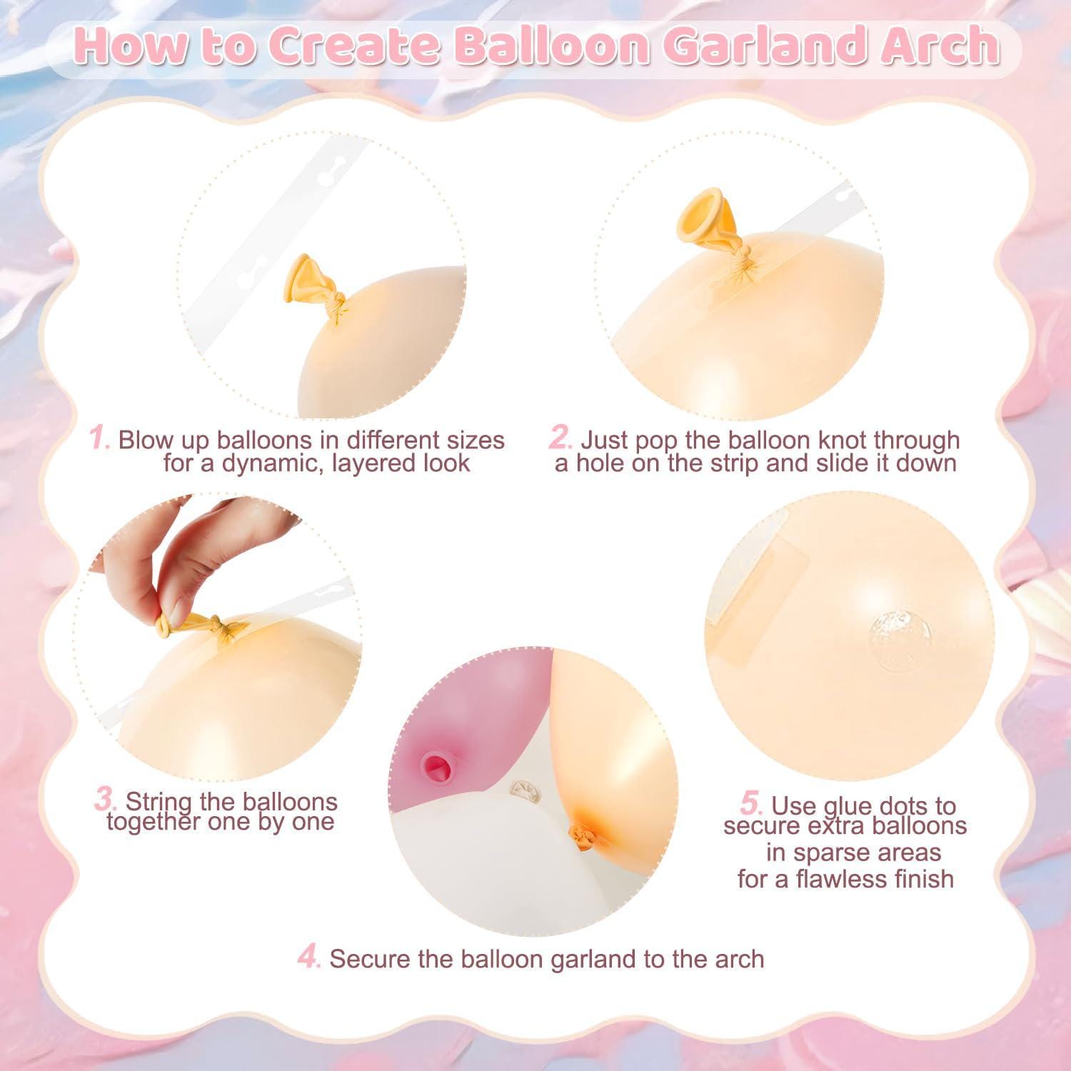 Dusty Pink Balloon Arch Kit | Blush, Pearl White, Ocean Baby Shower Decor