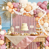 Dusty Pink Balloon Arch Kit | Blush, Pearl White, Ocean Baby Shower Decor