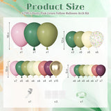 Dusty Pink Sage Green Balloon Arch Kit | Boho Baby Shower Birthday Party Decor