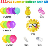 Tropical Rainbow Balloon Arch Kit | Fuchsia, Purple, Mint Green Party Decor