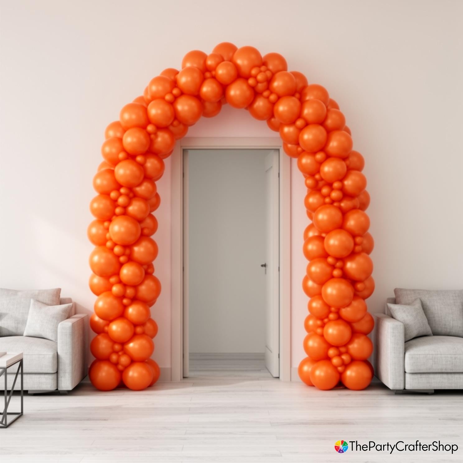 Burnt Orange Balloon Arch Kit | Double Stuffed Matte Balloons for Party Decor