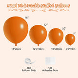 Burnt Orange Balloon Arch Kit | Double Stuffed Matte Balloons for Party Decor