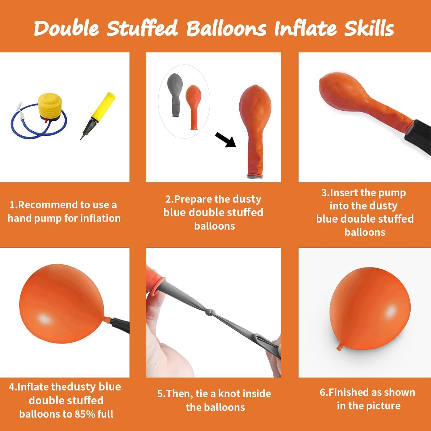 Burnt Orange Balloon Arch Kit | Double Stuffed Matte Balloons for Party Decor