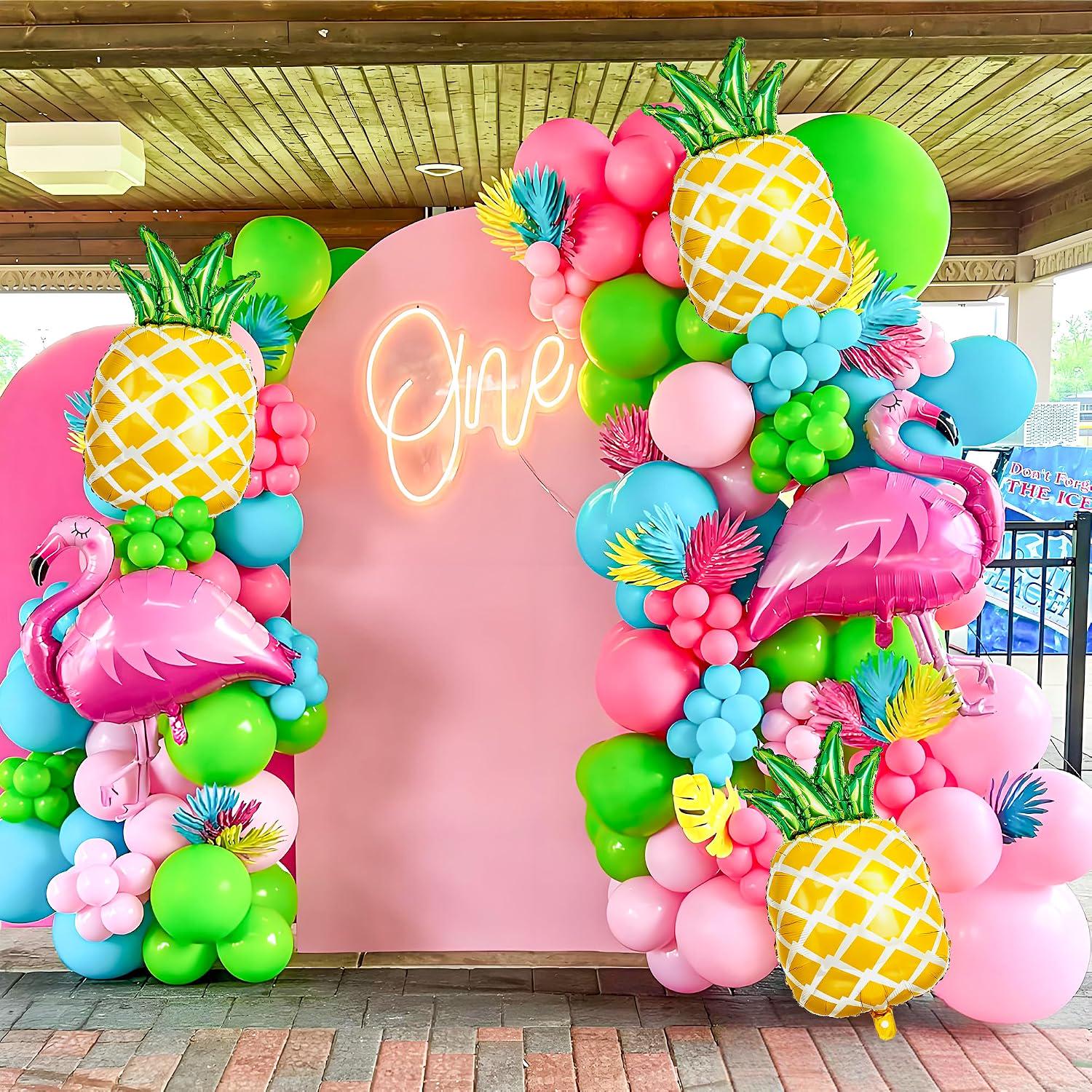 Gold Pineapple Foil Balloons | 30 Inch Tropical Fruit Party Decor