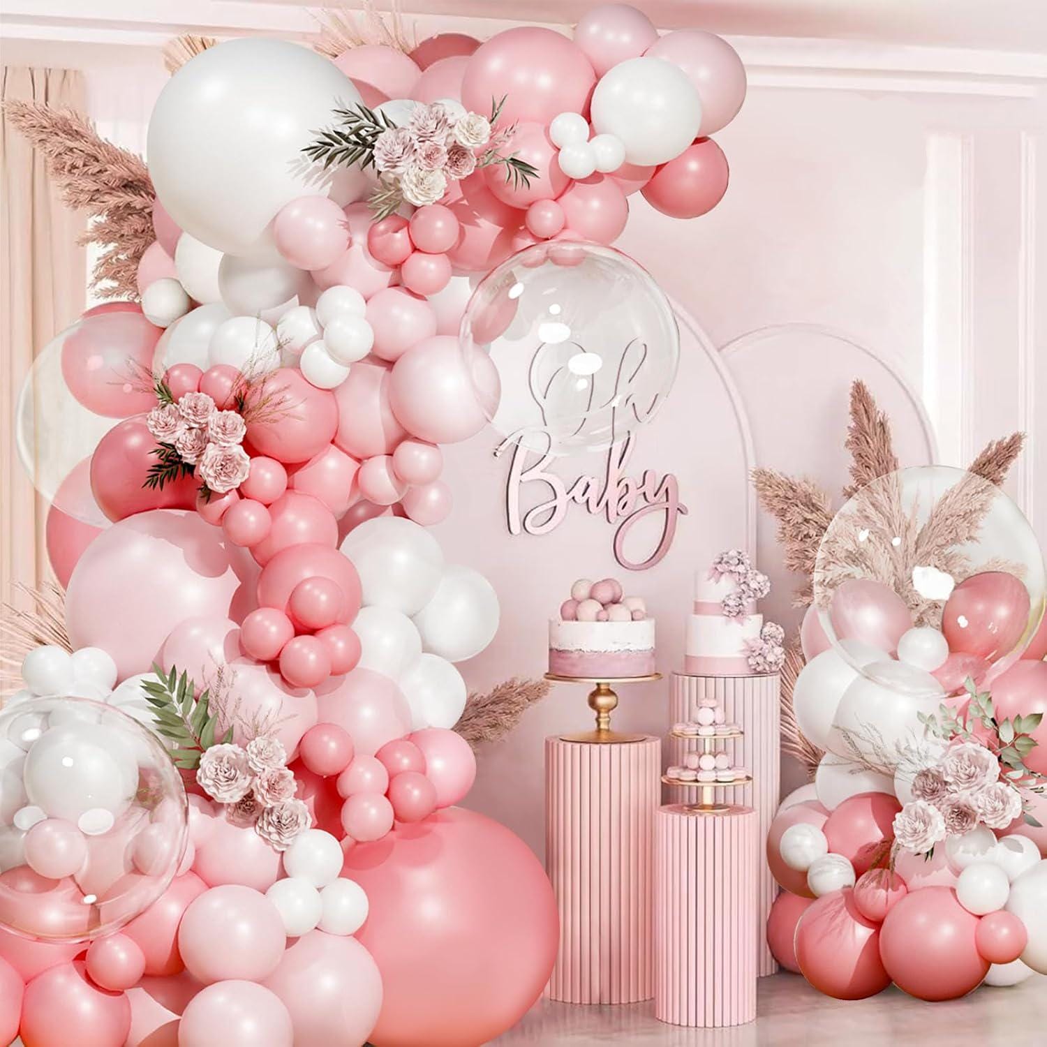 Pink Macaron Balloon Arch Garland Kit | Birthday, Wedding, Baby Shower Decor