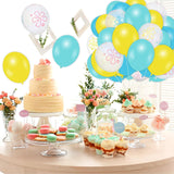 Cartoon Sea Sponge Balloons | Teal, Blue, Yellow Undersea Party Decor