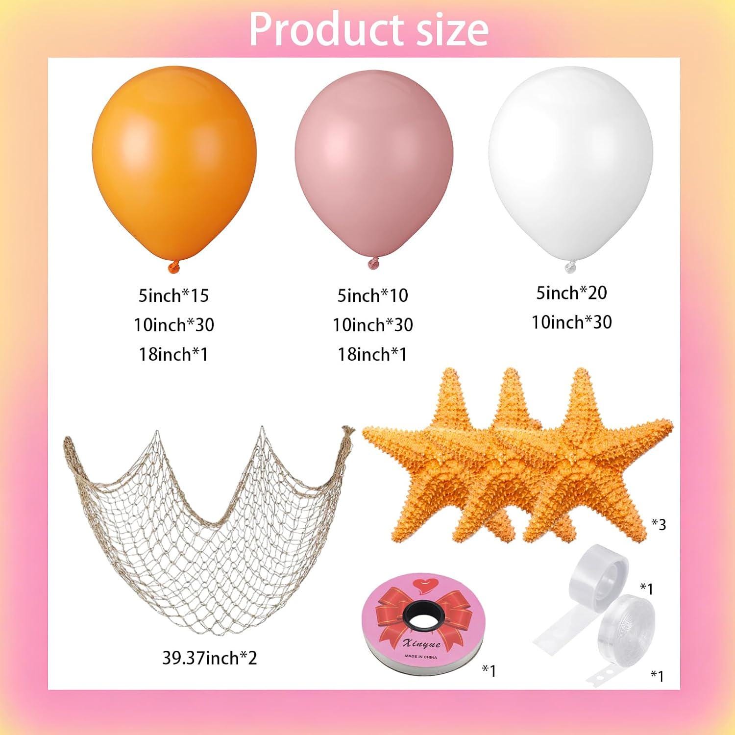 Sea You Soon – Baby Shower Balloon Arch Kit | Boho Coastal Starfish Party Decor