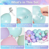 Mermaid Balloon Garland Kit, Pastel Under the Sea Party Decor