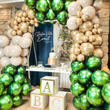 Metallic Green Latex Balloons, 12 Inch Helium Party Decor