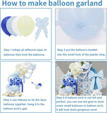 Royal Blue Yellow Balloon Garland Kit, Lemonade Arch, Summer Birthday Shower Decor