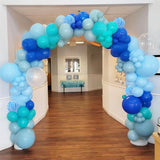 Ocean Theme Balloons, Blue Tie Dye Under the Sea Party Decor