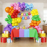 Rainbow Balloon Arch Kit, 174pc Latex Garland for Birthday Party Decor