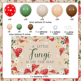 Mushroom Baby Shower Decorations, A Little Fungi Banner, Balloon Garland, Garden Party Decor