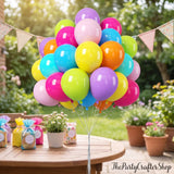 60pc Pastel Rainbow Balloon Set, 12 Inch Latex Party Decor
