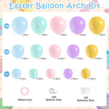 Easter Balloon Arch Kit, Macaron Pastel Garland with Bunny Ears, Daisy Balloons