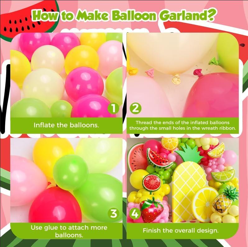 Fruit Balloon Arch Kit | Twotti Fruity Summer Tropical Party Decorations