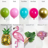 Tropical Balloon Arch Kit | Flamingo, Pineapple, Hibiscus Party Decor