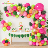Tropical Balloon Garland Kit | Hawaiian Luau Flamingo Arch Party Decor