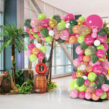 Tropical Balloon Garland Kit | Hawaiian Luau Flamingo Arch Party Decor