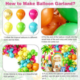 Flamingo Tropical Balloon Garland Kit | Luau Party Arch Decor