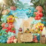 Luau Aloha Balloon Arch Kit | Tropical Hawaiian Party Decor, Summer Birthday Garland
