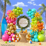 Tropical Balloon Arch Kit | Hawaiian Luau, Aloha Birthday Party Decor