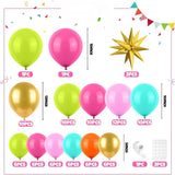 Tropical Balloon Arch Kit | Hawaiian Luau, Aloha Birthday Party Decor