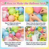 Pool Party Balloon Garland Kit | Tropical Pastel Beach Ball Swim Ring Decor