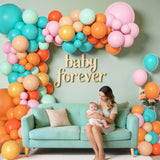 Tropical Hawaiian Balloon Garland Kit | Luau Party Decor, Flamingo Beach Birthday Baby Shower Balloons
