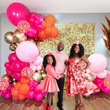 Pink Orange Balloon Garland Kit | Sunset Bachelorette, Baby Shower Decor