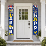 Happy Labor Day Porch Banner, Patriotic Tool Decor Sign