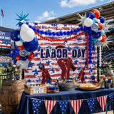 Labor Day Balloon Arch Kit, Red White Blue Patriotic Party Decor, Photo Booth Backdrop