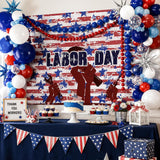 Labor Day Balloon Arch Kit, Red White Blue Patriotic Party Decor, Photo Booth Backdrop
