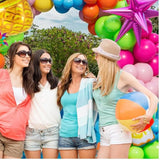 Hawaiian Balloon Arch Kit | Flamingo, Pineapple, Mango Foil Balloons, Luau Party Decor