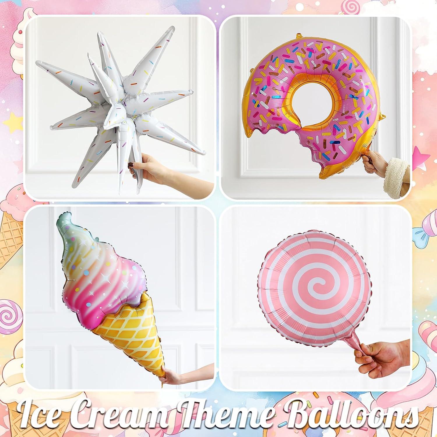 Ice Cream Balloon Garland Kit | Pastel Candyland Arch, Sweet One Birthday Decorations