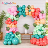 Hawaiian Balloon Garland Kit | Tropical Coral Blush Pink Luau Arch Party Decor