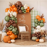 Fall Balloon Arch Kit, Autumn Harvest Sage Green Brown Garland, Thanksgiving Baby Shower Decor