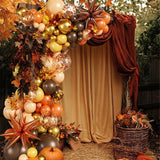 Fall Balloon Arch Kit, Orange Brown Gold Garland, Star Balloons, Harvest Party Decor