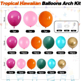 Tropical Balloon Arch Kit | Hawaiian Luau Birthday Garland Decor